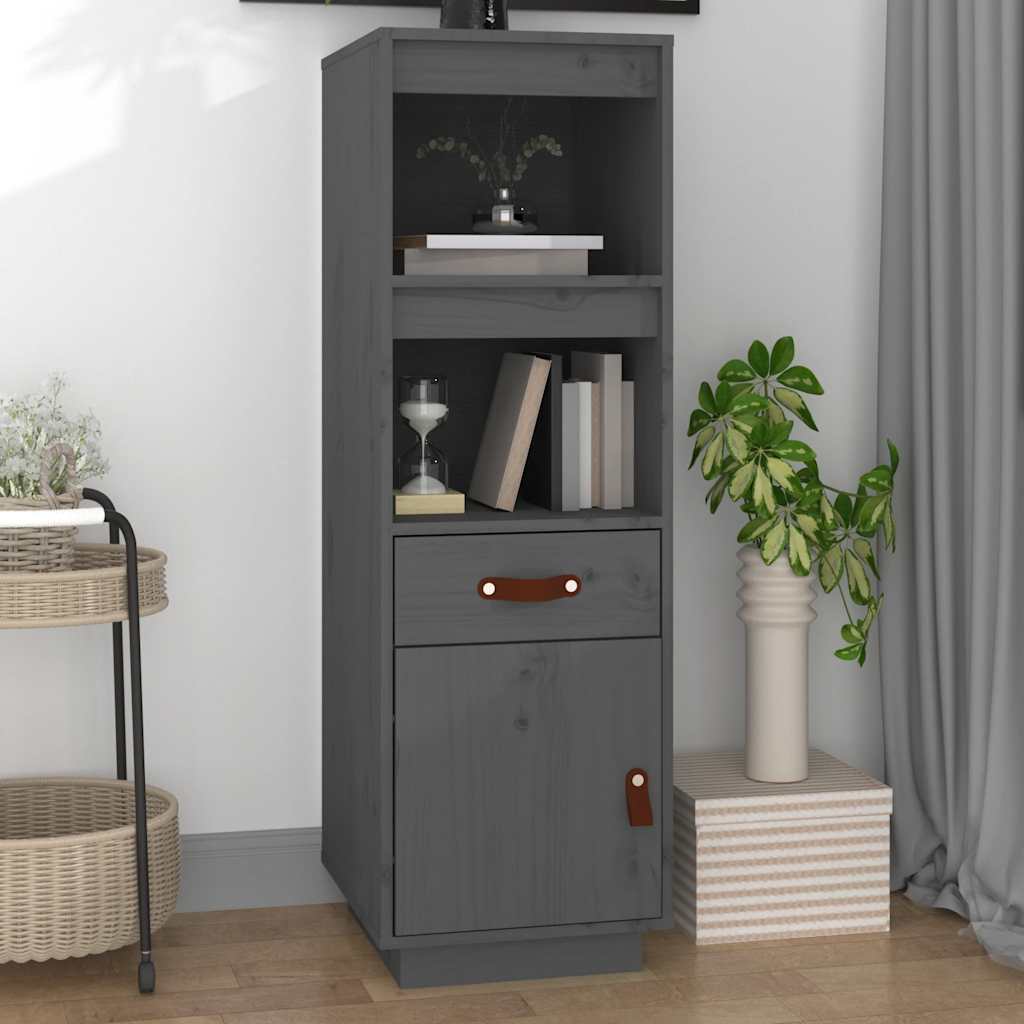 vidaXL Hoge kast 34x40x108,5 cm massief grenenhout