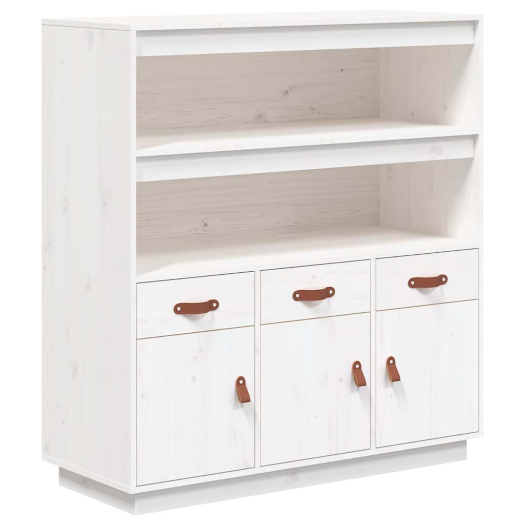 vidaXL Hoge kast 100x40x108,5 cm massief grenenhout