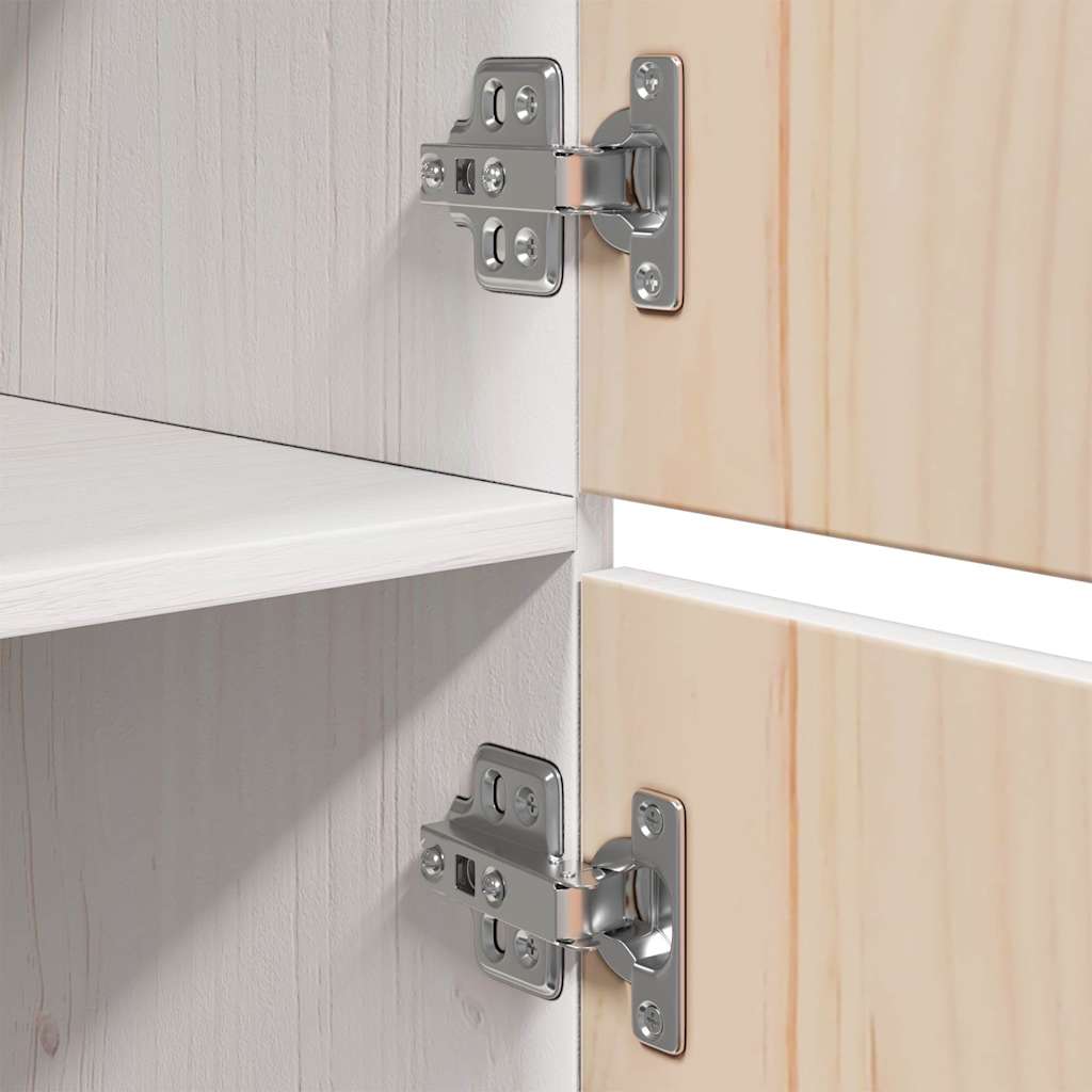 vidaXL Hoge kast 34x40x108,5 cm massief grenenhout