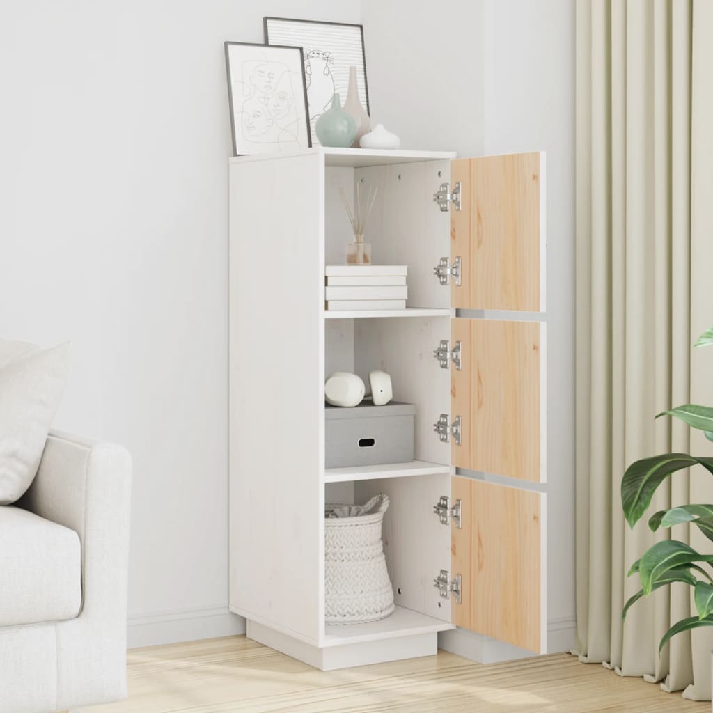 vidaXL Hoge kast 34x40x108,5 cm massief grenenhout
