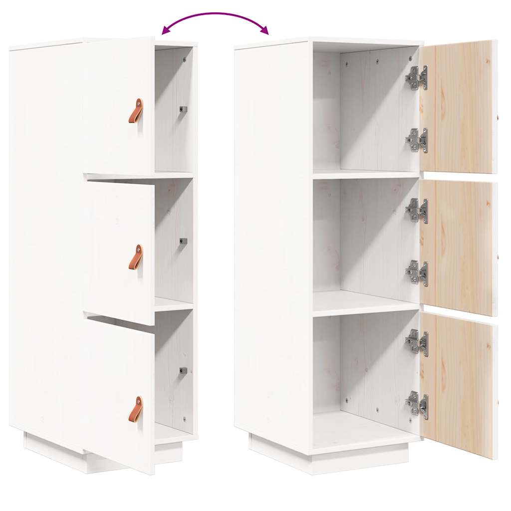 vidaXL Hoge kast 34x40x108,5 cm massief grenenhout
