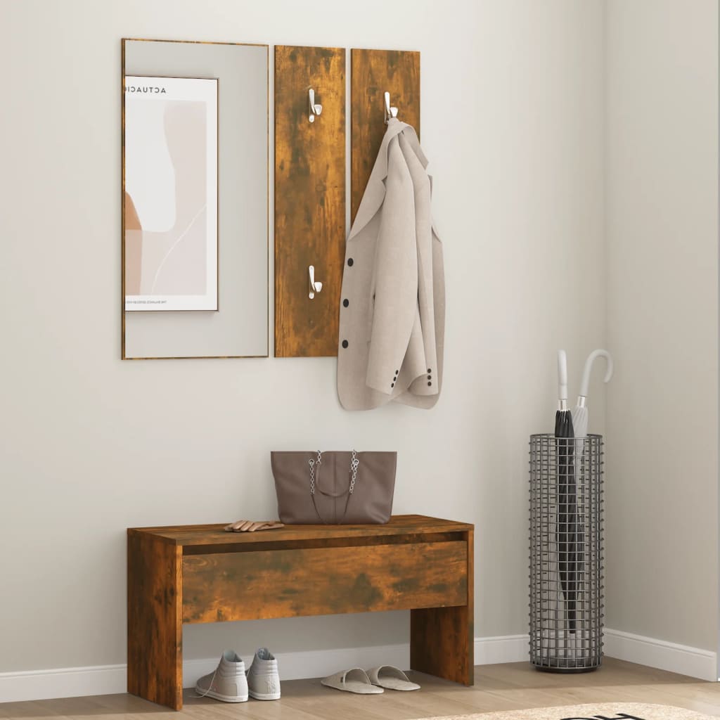 vidaXL Wardrobe Set Engineered Wood White