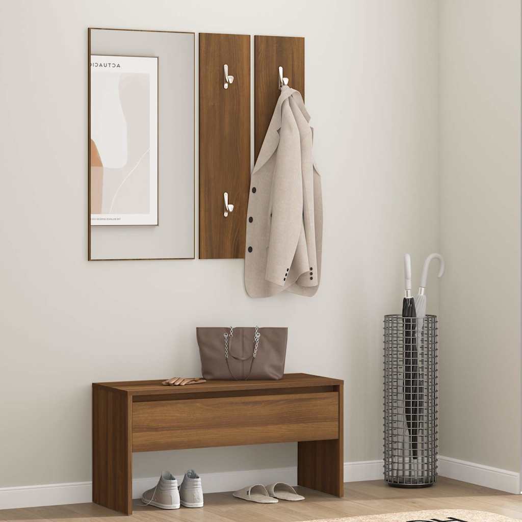 vidaXL Wardrobe Set Engineered Wood White