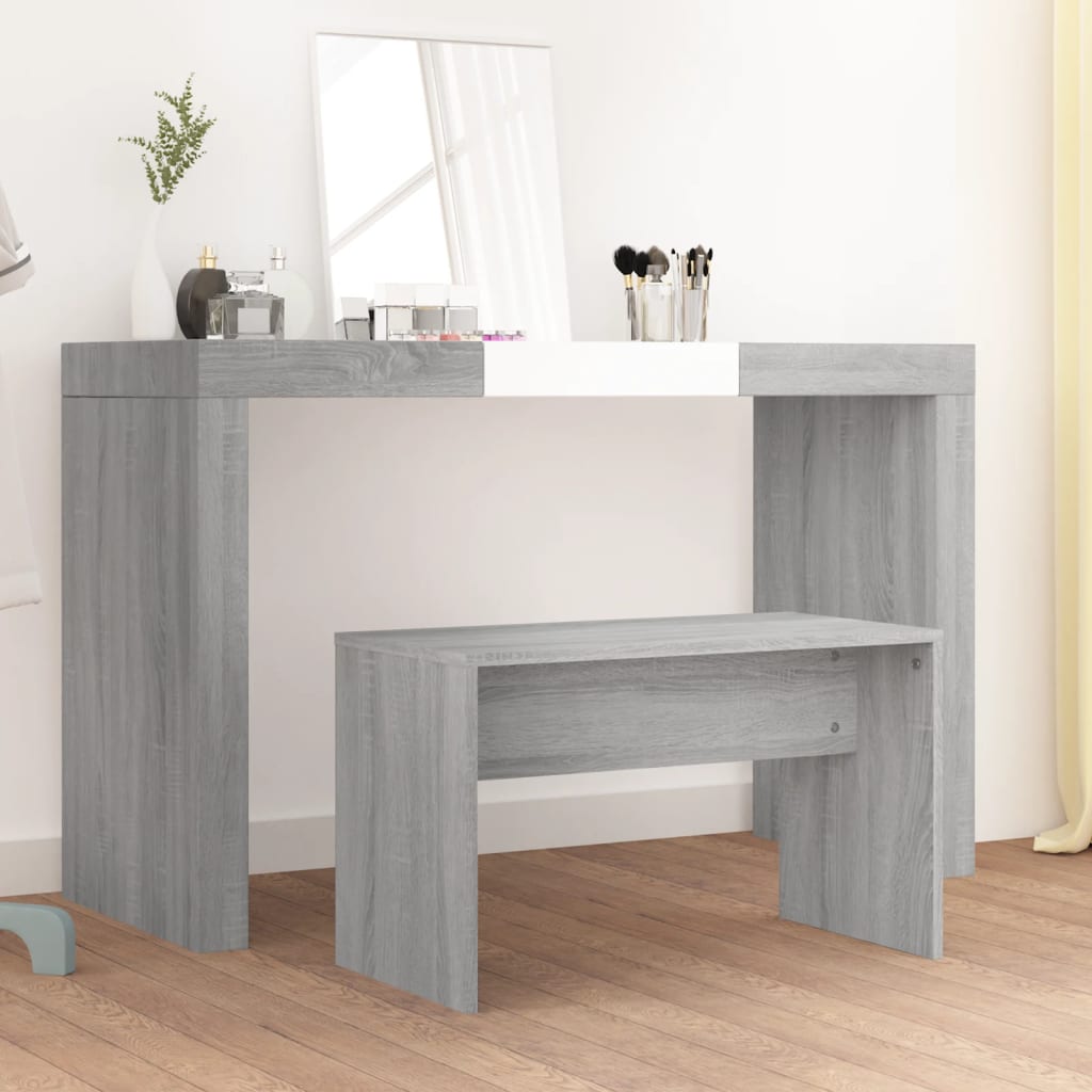 vidaXL Kaptafelkruk 70x35x45 cm bewerkt hout wit