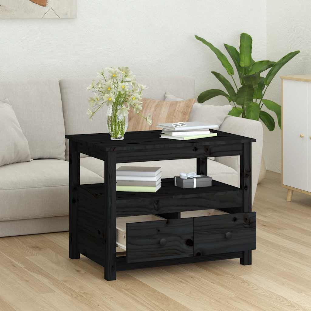 vidaXL Salontafel 71x49x55 cm massief grenenhout