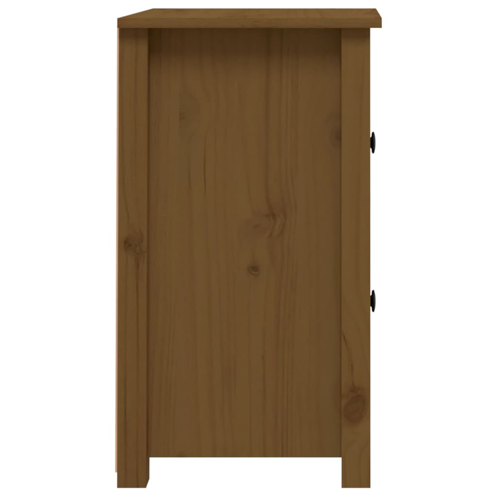 vidaXL Nachtkastjes 2 st 40x35x61,5 cm massief grenenhout