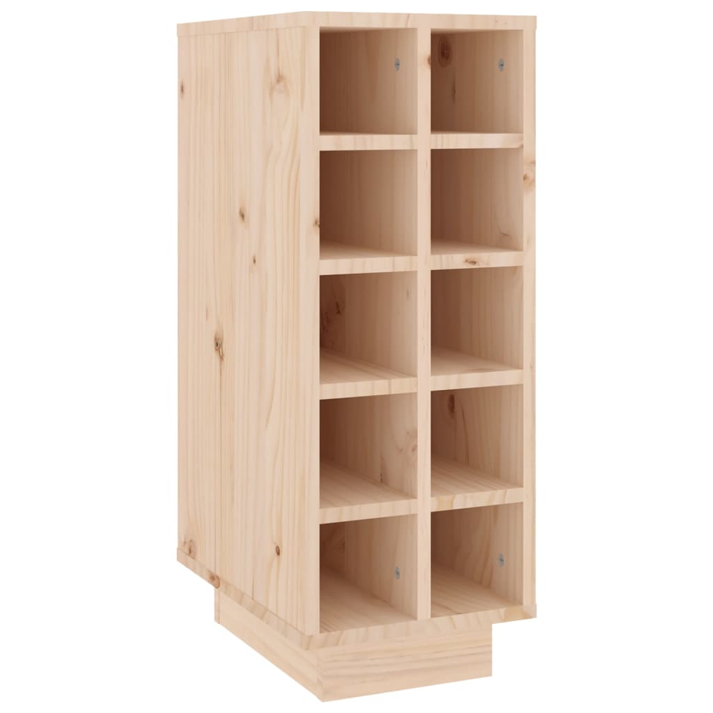 vidaXL Wijnkast 23x34x61 cm massief grenenhout