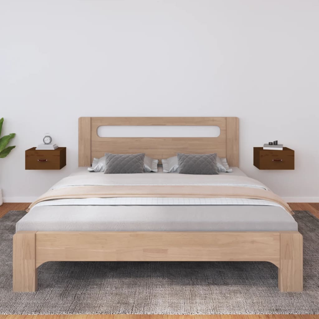 vidaXL Wall-Mounted Nightstand 40x29.5x22 cm White