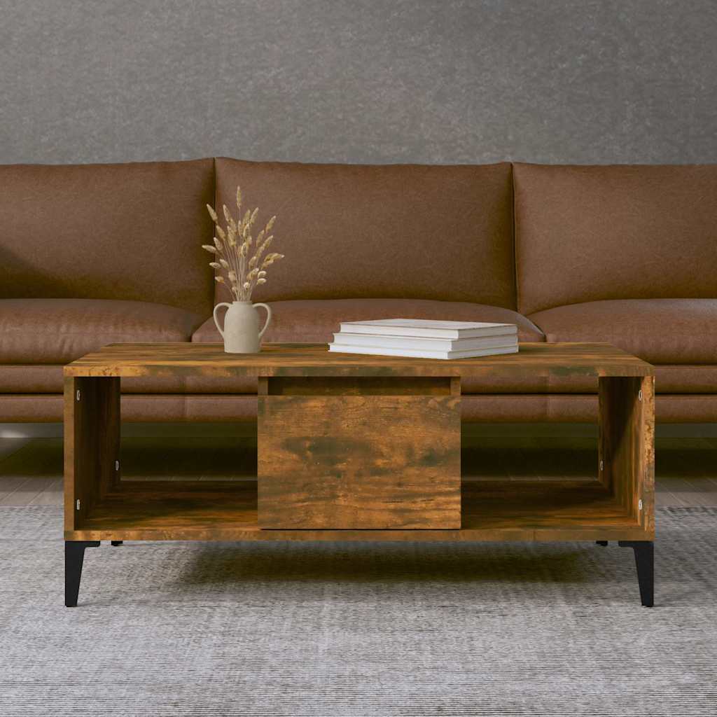 vidaXL Coffee table 90x50x36.5 cm engineered wood white