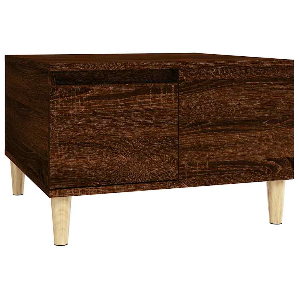 vidaXL Salontafel 55x55x36,5 cm bewerkt hout wit