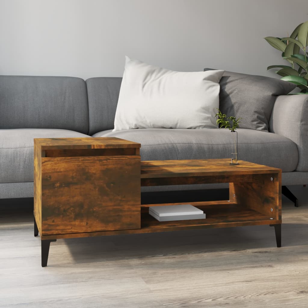 vidaXL Coffee Table 100x50x45 cm Engineered Wood White