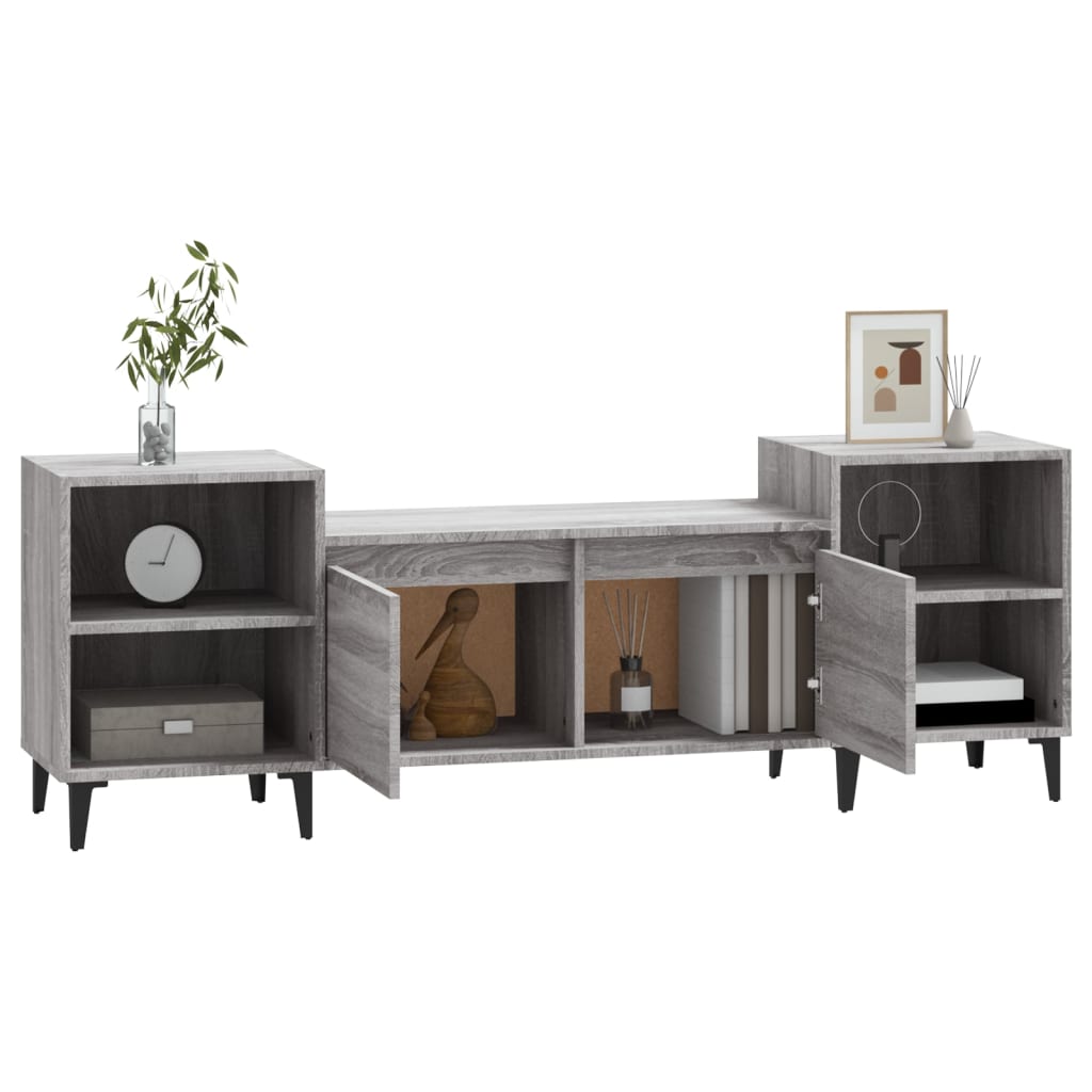 vidaXL Tv-meubel 160x35x55 cm bewerkt hout wit