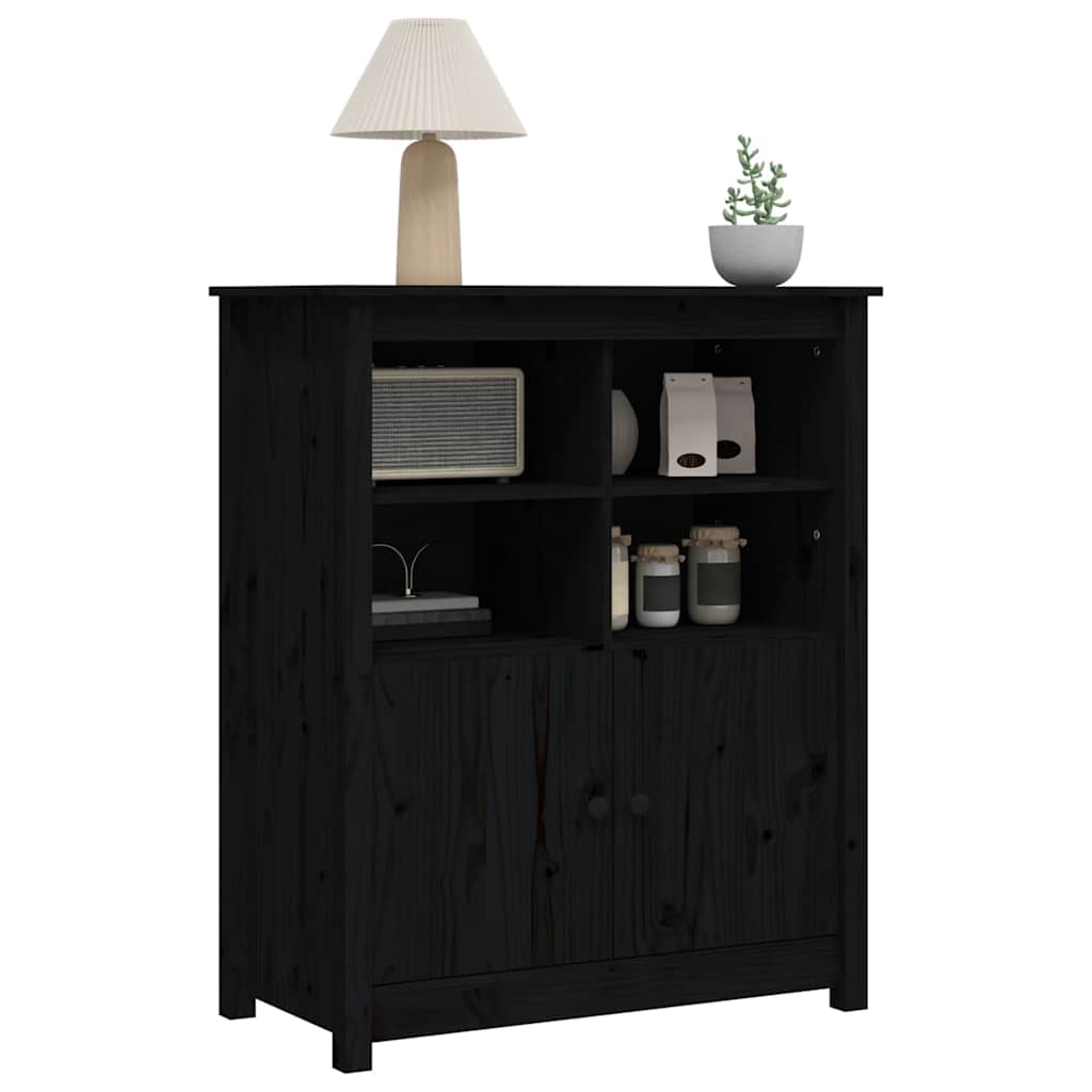 vidaXL Dressoir 83x41,5x100 cm massief grenenhout grijs