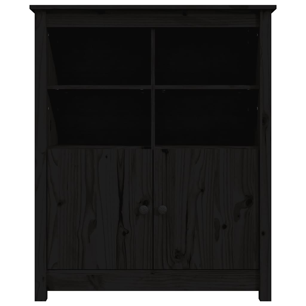 vidaXL Dressoir 83x41,5x100 cm massief grenenhout grijs