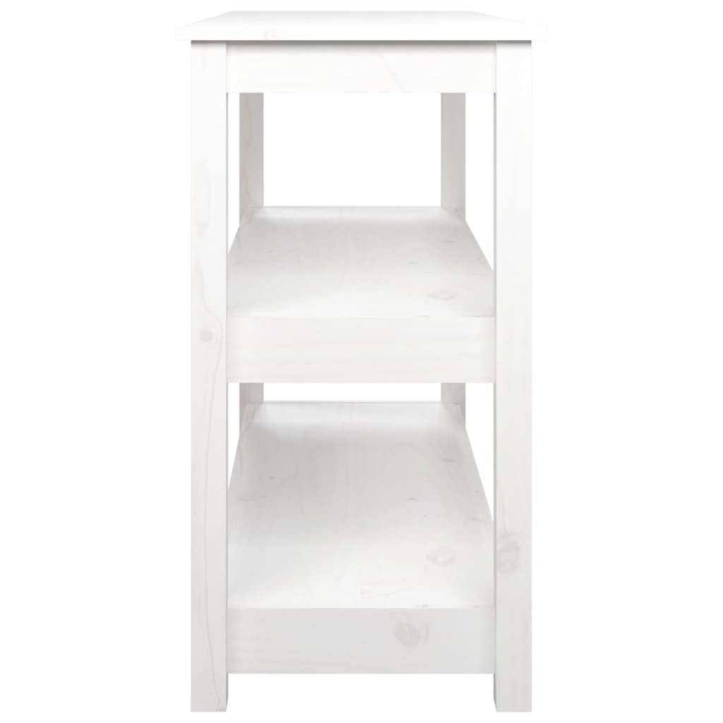 vidaXL Console Table 110x40x74 cm Solid Pine Wood