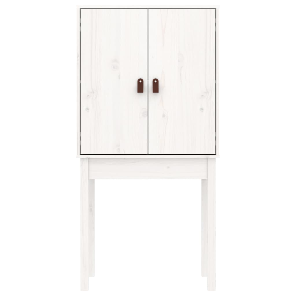 vidaXL Tall Cabinet 60x40x120 cm Solid Pine White