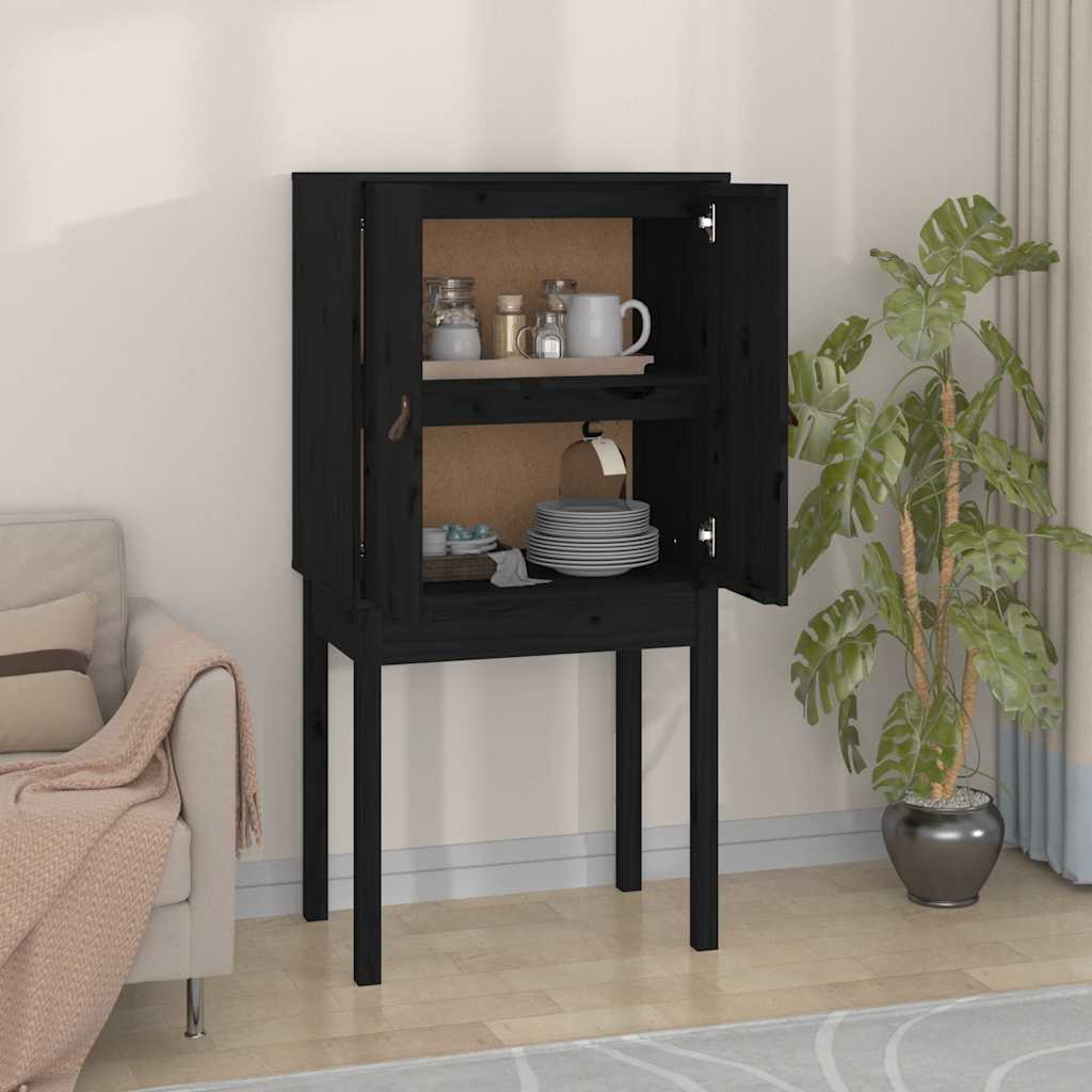 vidaXL Tall Cabinet 60x40x120 cm Solid Pine White