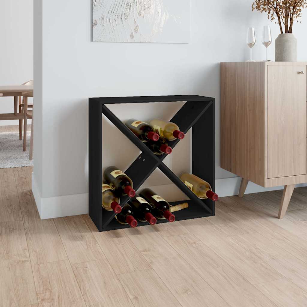 vidaXL Wijnkast 56x25x56 cm massief grenenhout