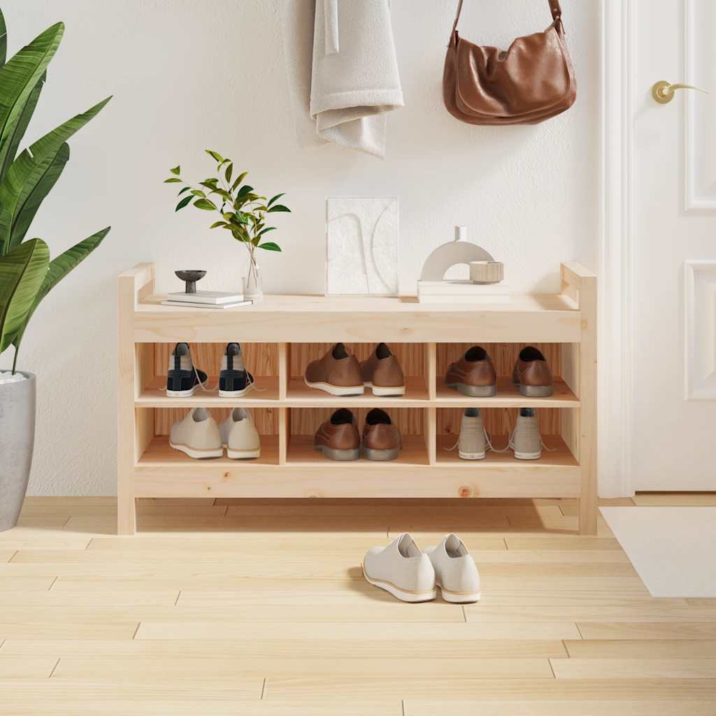 vidaXL Halbankje 80x40x60 cm massief grenenhout