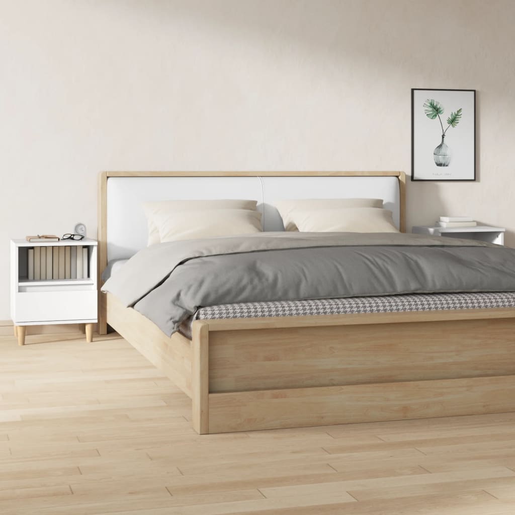 vidaXL Nightstand 40x35x50 cm white