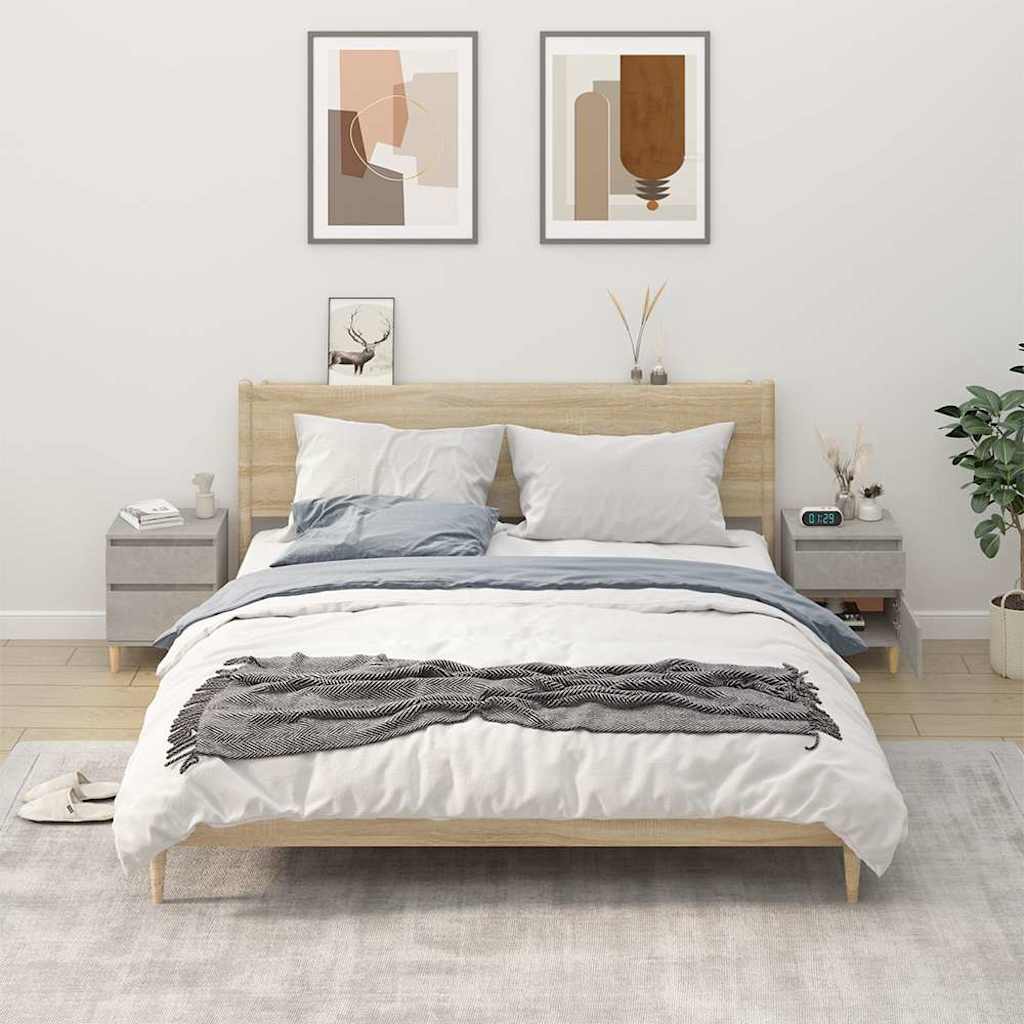 vidaXL Nightstand 40x35x50 cm white