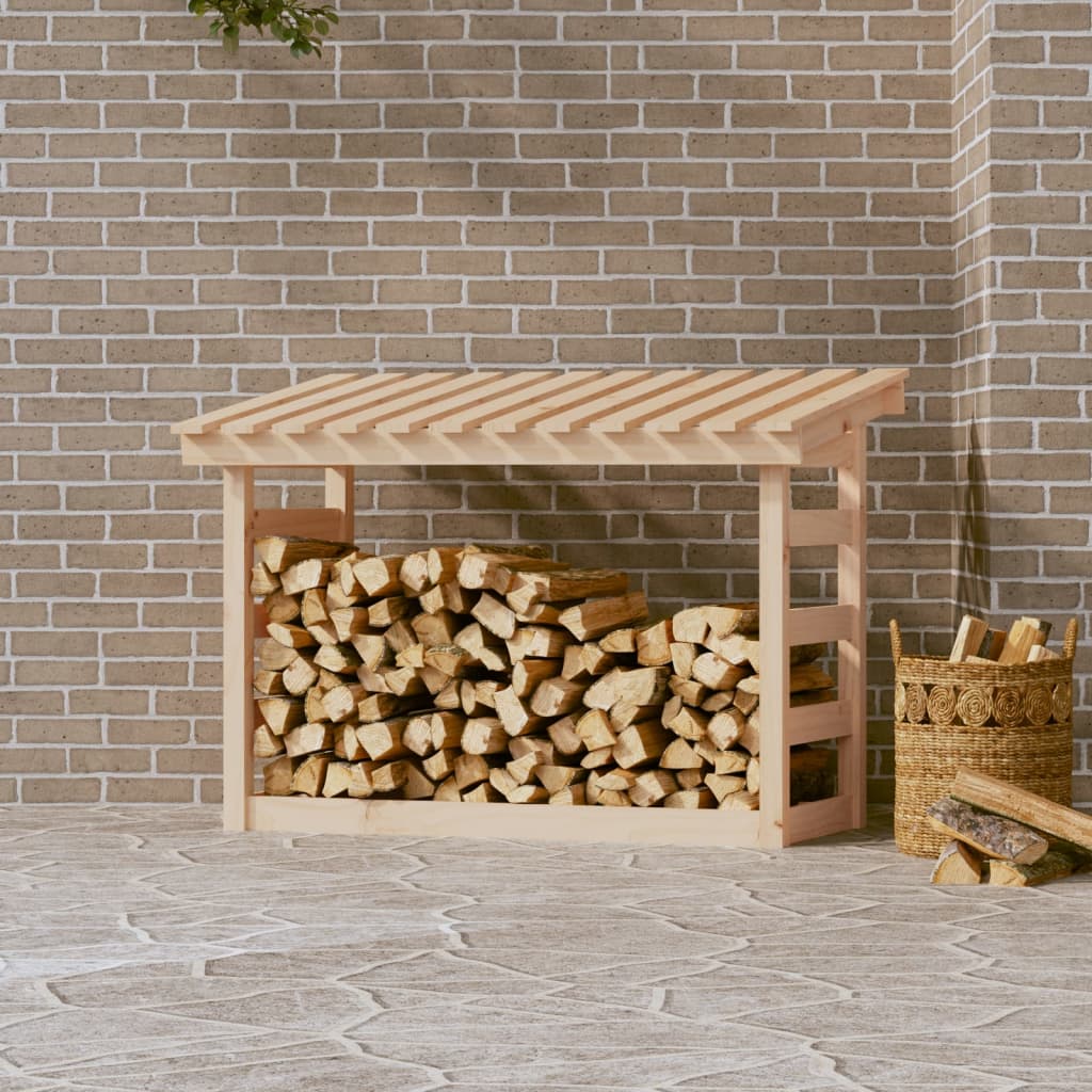 vidaXL Haardhoutrek 108x64,5x110 cm massief grenenhout