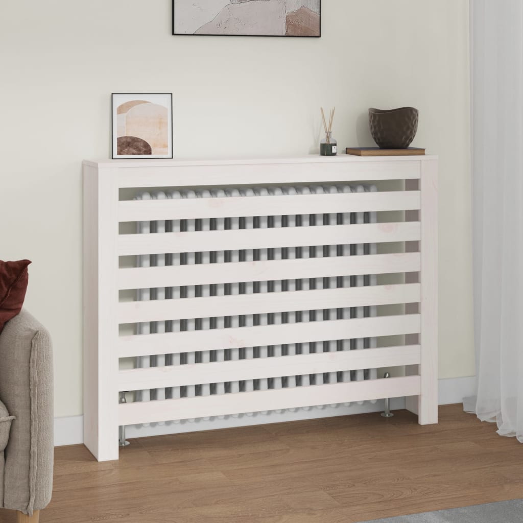vidaXL Radiator Cover 79.5x19x84 cm Solid Pine Wood