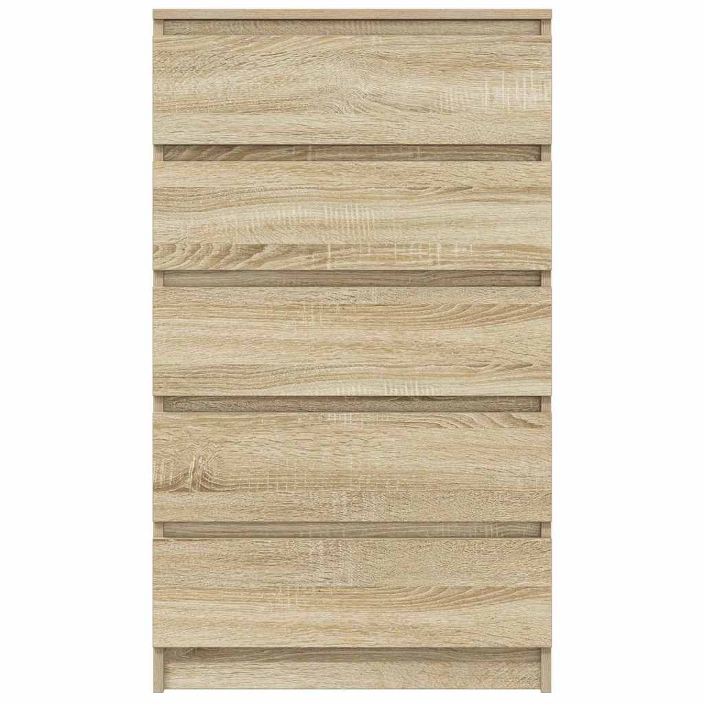 vidaXL Ladekast 60x36x103 cm bewerkt hout wit