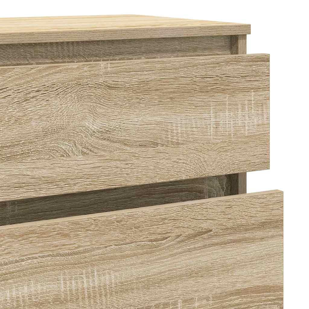 vidaXL Ladekast 60x36x103 cm bewerkt hout wit