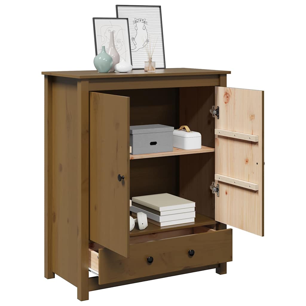 vidaXL Hoge kast 83x41,5x100 cm massief grenenhout