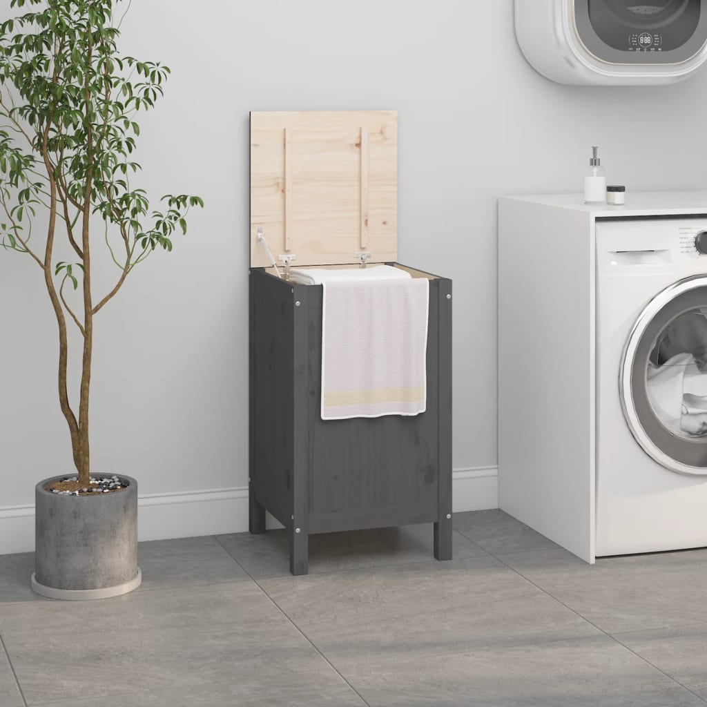 vidaXL Wasmand 44x44x76 cm massief grenenhout