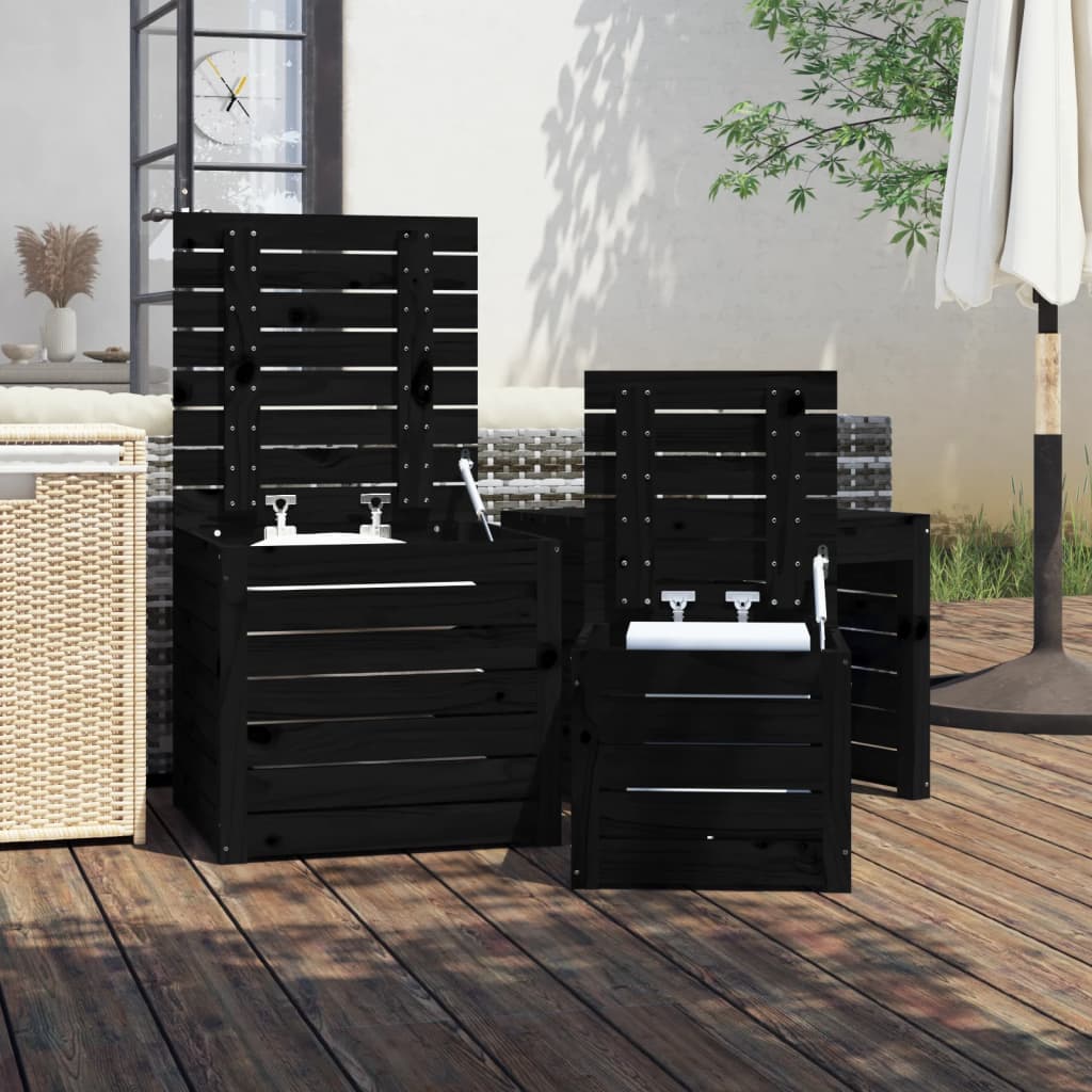 vidaXL Garden Storage Box 101x50.5x46.5 cm Solid Pine Wood