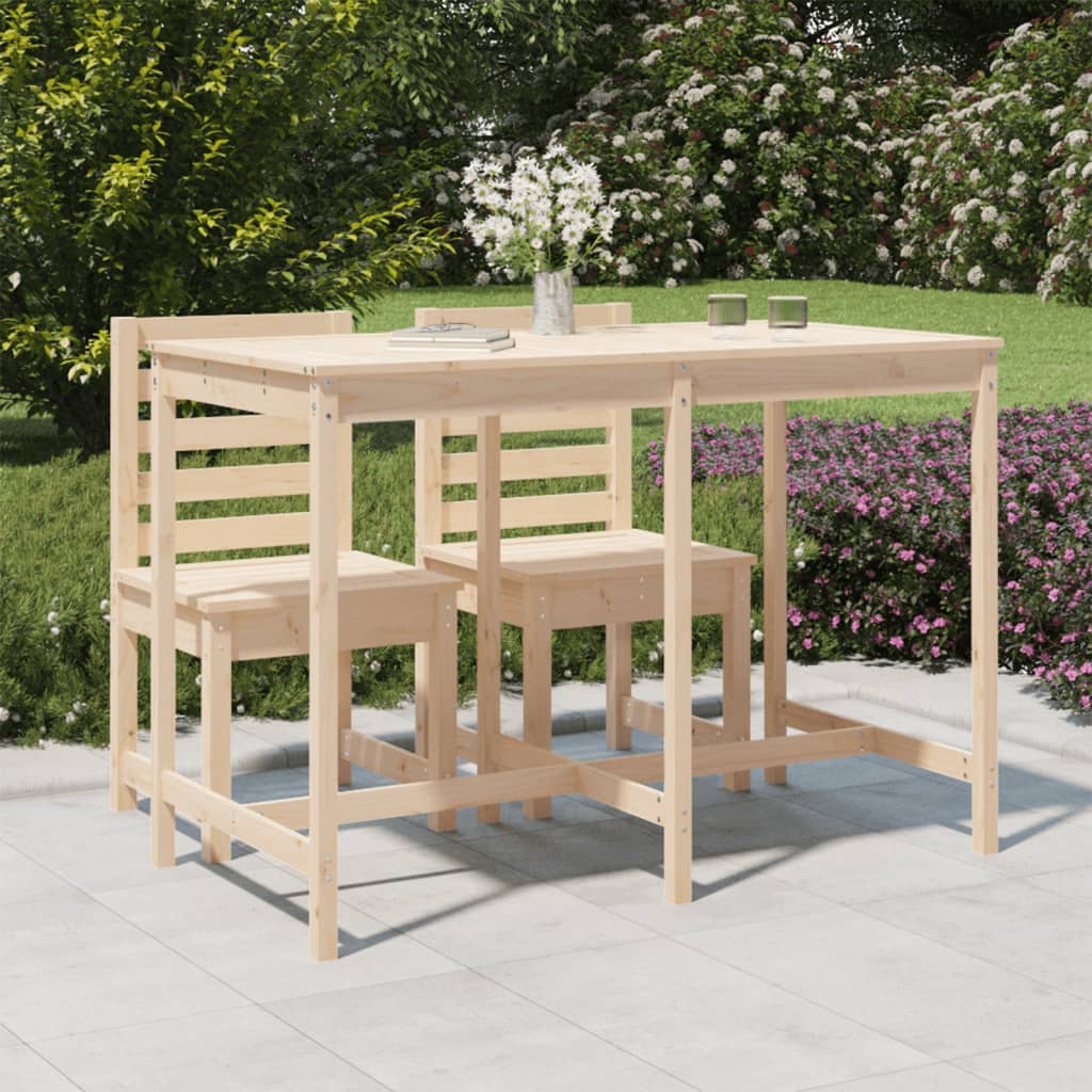 vidaXL Tuintafel 82,5x82,5x110 cm massief grenenhout