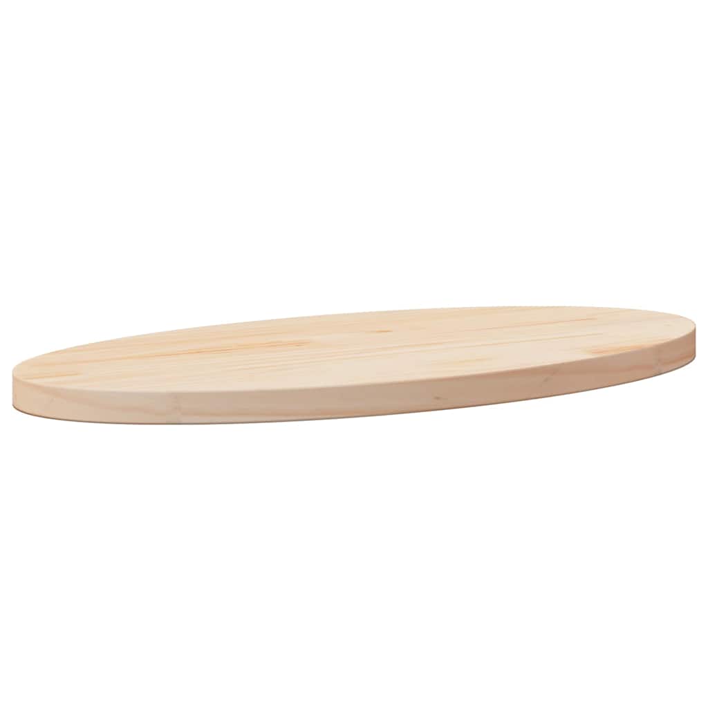 vidaXL Tafelblad ovaal 60x30x2,5 cm massief grenenhout