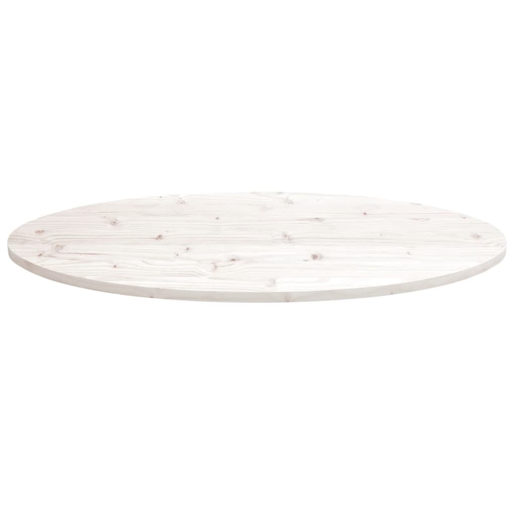 vidaXL Tafelblad ovaal 60x30x2,5 cm massief grenenhout