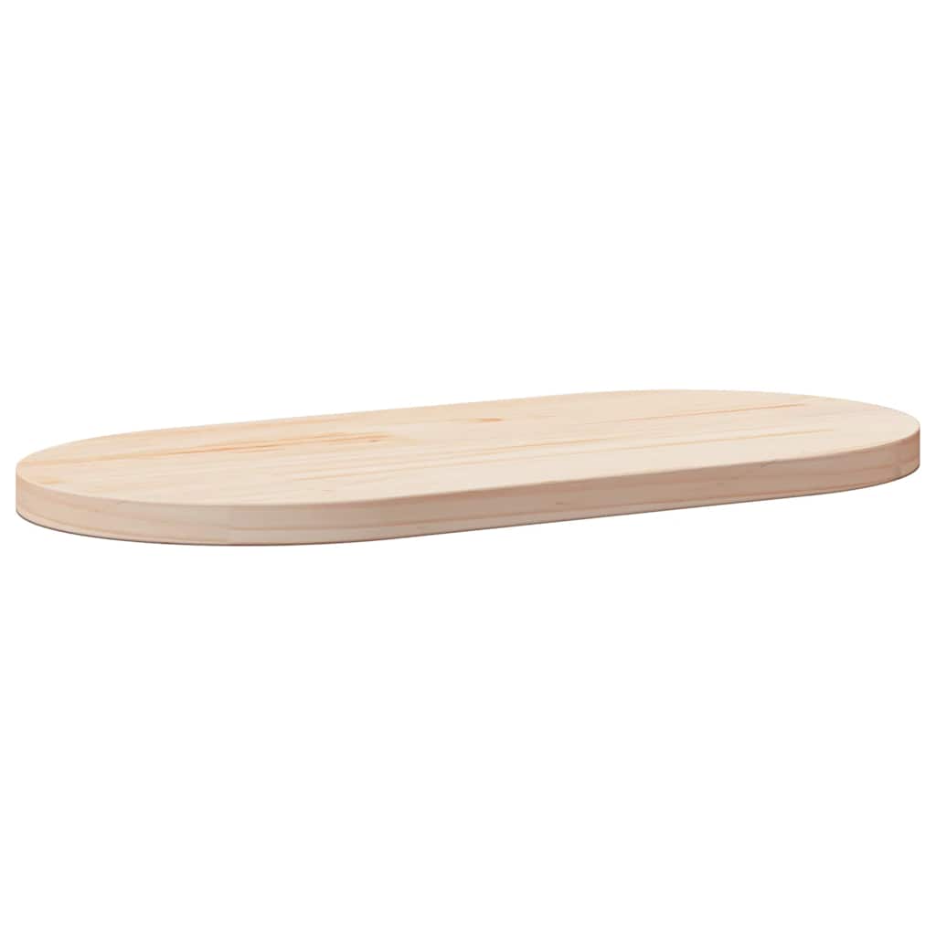 vidaXL Tafelblad 60x30x2,5 cm massief grenenhout ovaal