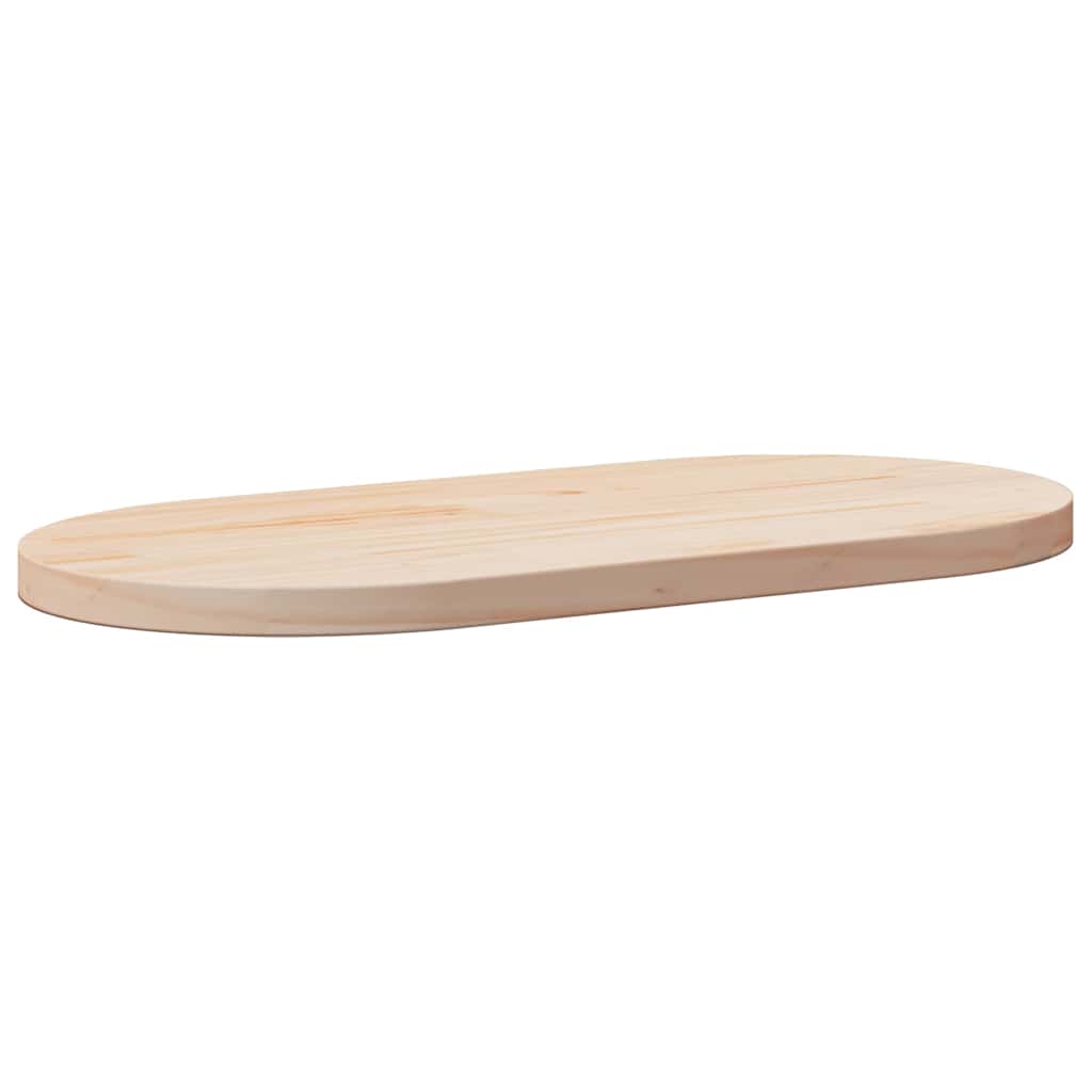 vidaXL Tafelblad 60x30x2,5 cm massief grenenhout ovaal