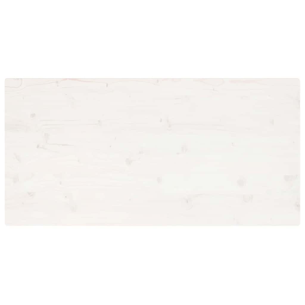 vidaXL Tafelblad vierkant 40x40x2,5 cm massief grenenhout wit