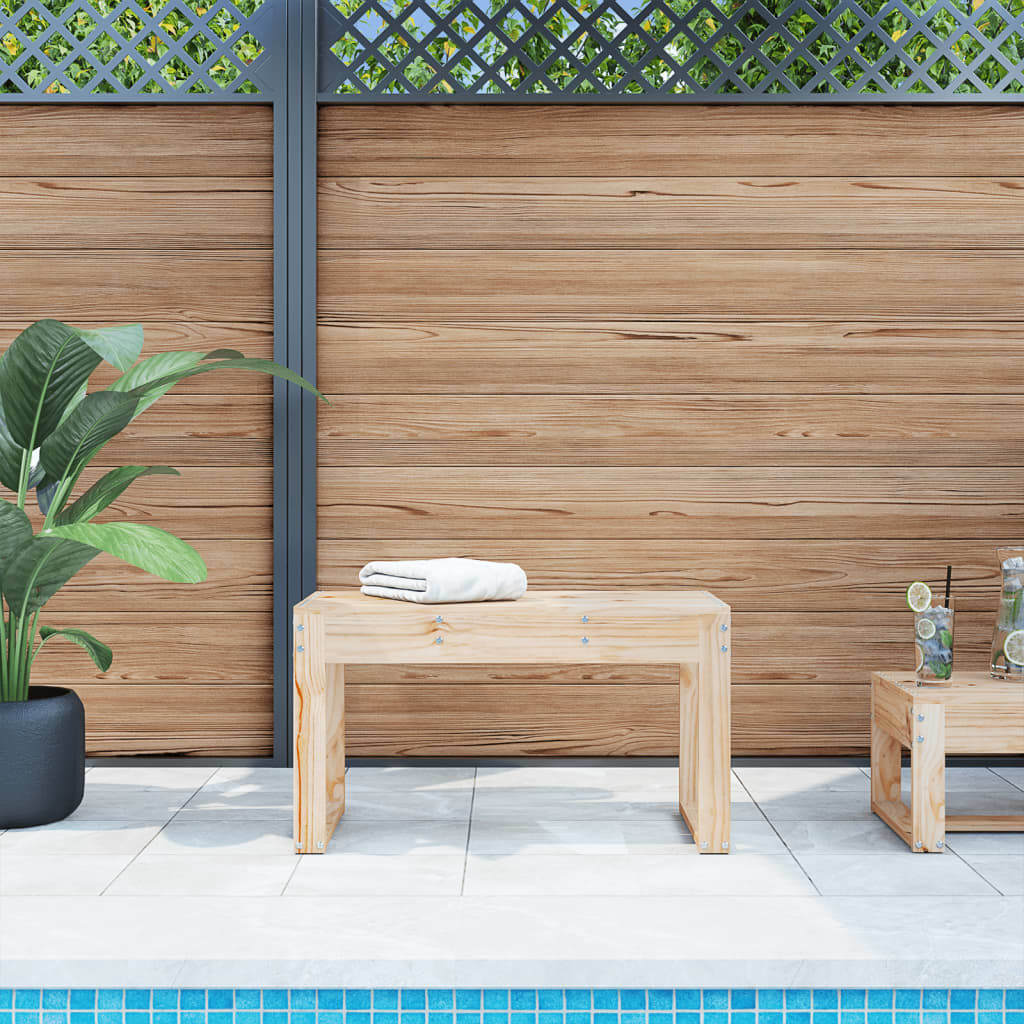 vidaXL Garden Bench 80x38x45 cm Solid Pine Wood