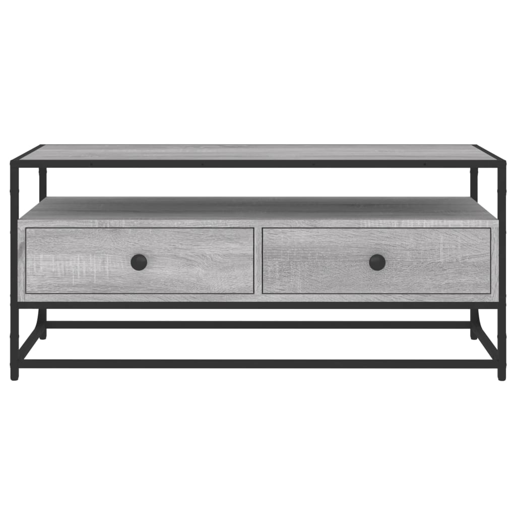 vidaXL Tv-meubel 100x35x45 cm bewerkt hout zwart
