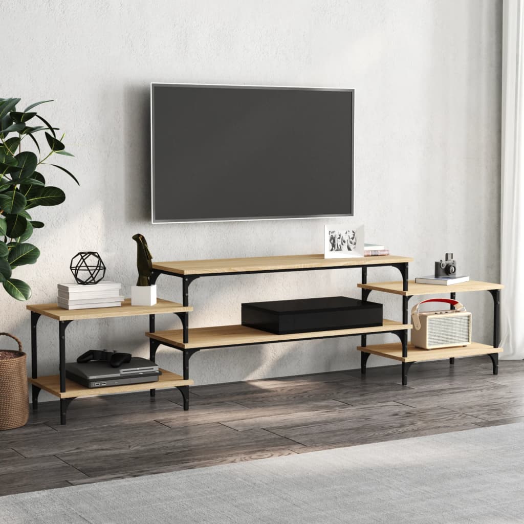 vidaXL Tv-meubel 117x35x52 cm bewerkt hout sonoma eikenkleurig
