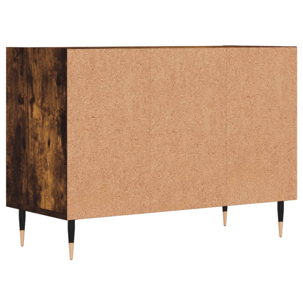 vidaXL Tv-meubel 69,5x30x50 cm bewerkt hout betongrijs