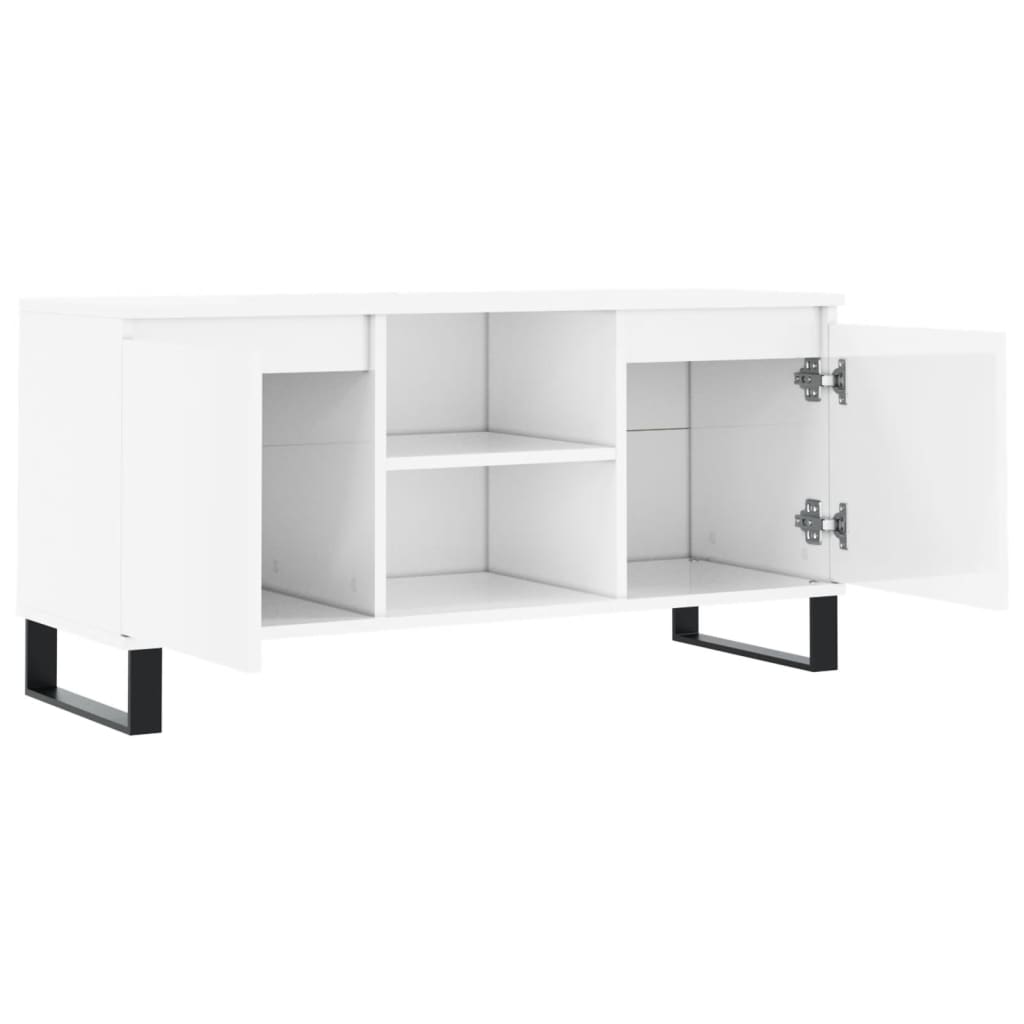 vidaXL Tv-meubel 104x35x50 cm bewerkt hout wit