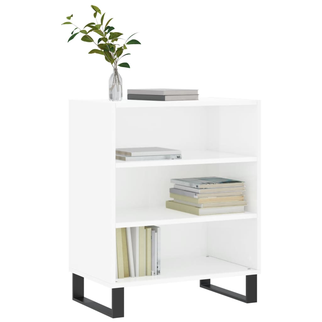 vidaXL Dressoir 57x35x70 cm bewerkt hout zwart