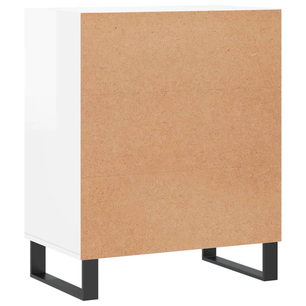 vidaXL Dressoir 57x35x70 cm bewerkt hout zwart