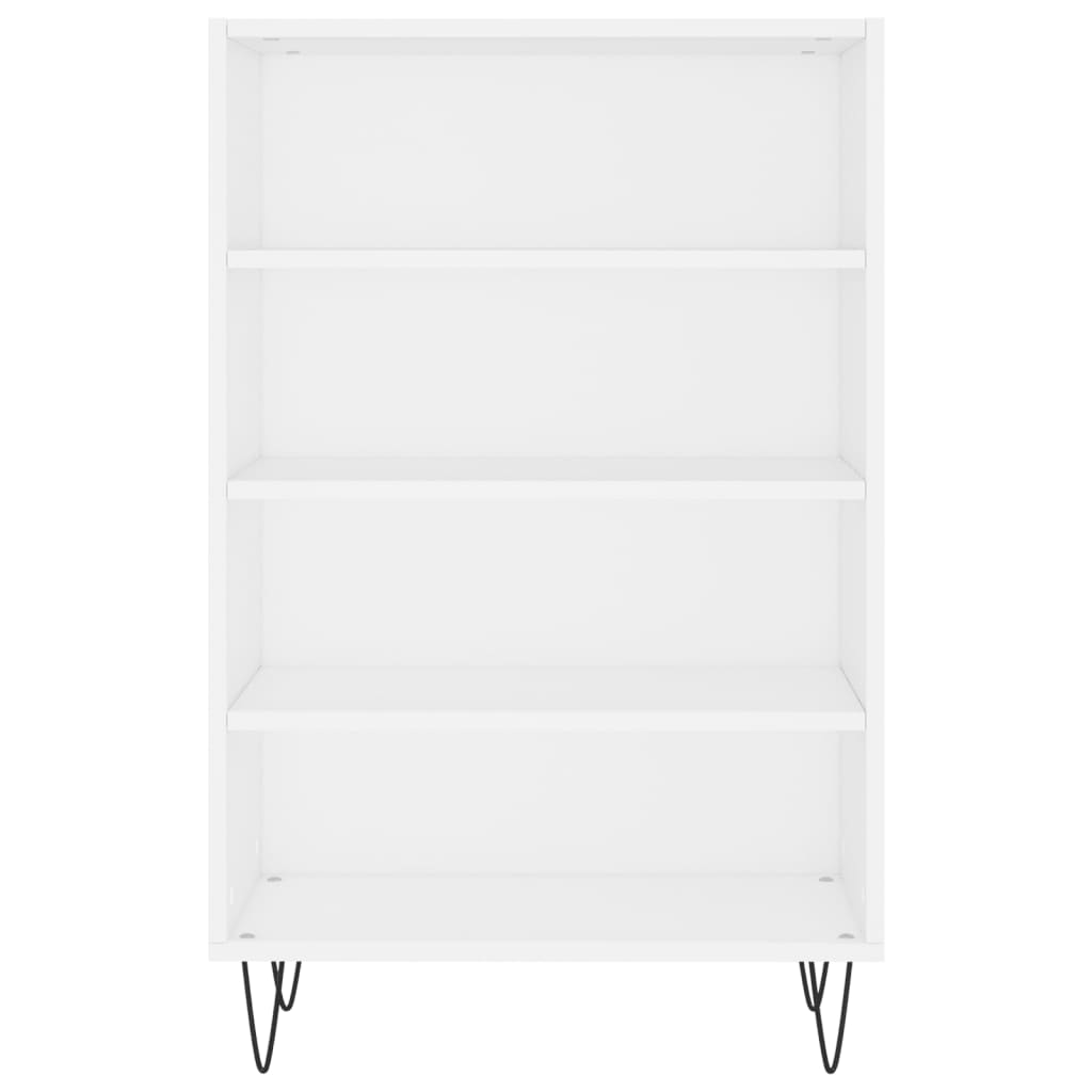 vidaXL Hoge kast 57x35x90 cm bewerkt hout wit