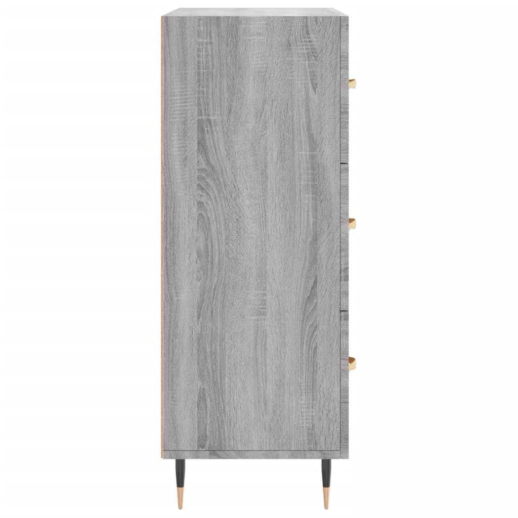 vidaXL Dressoir 69,5x34x90 cm bewerkt hout sonoma eikenkleurig