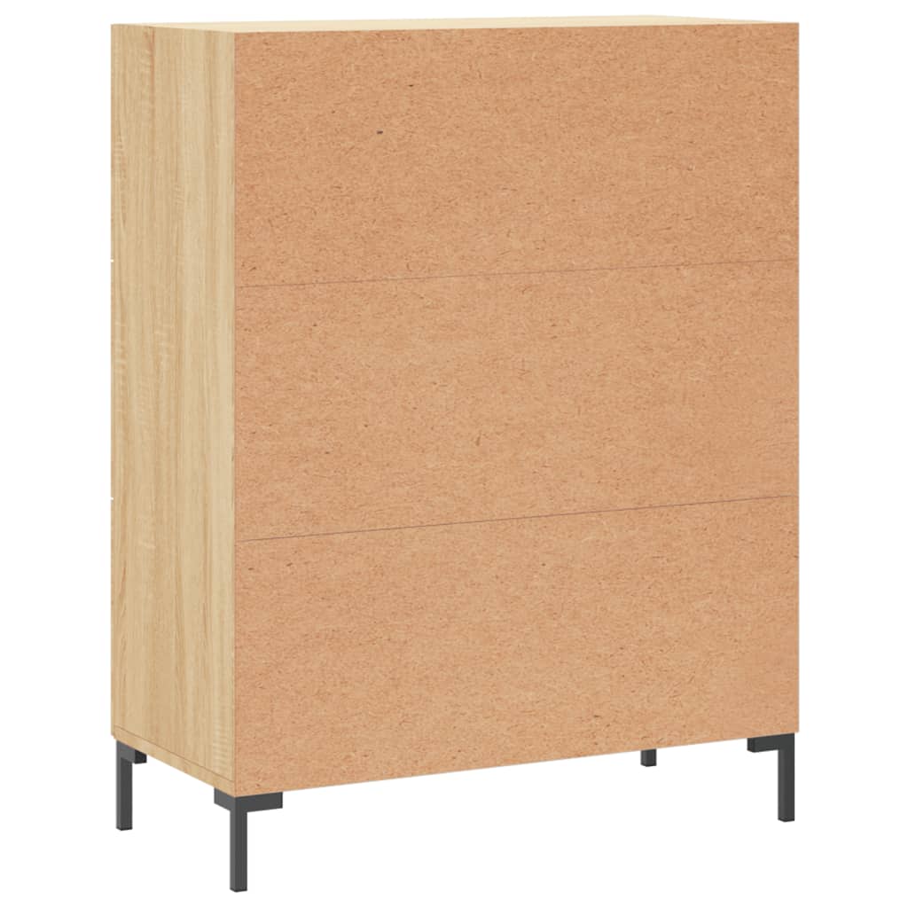 vidaXL Dressoir 69,5x34x90 cm bewerkt hout wit