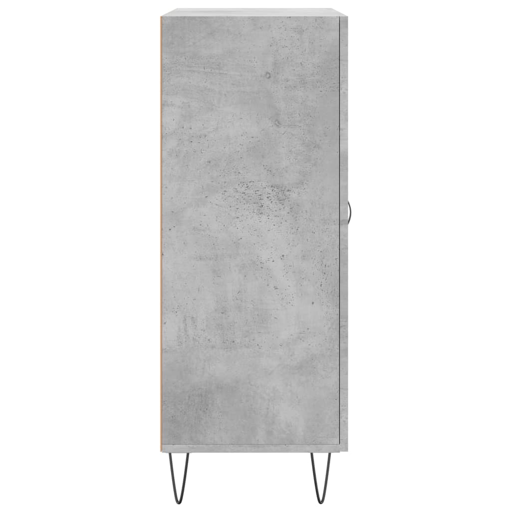 vidaXL Dressoir 69,5x34x90 cm bewerkt hout zwart