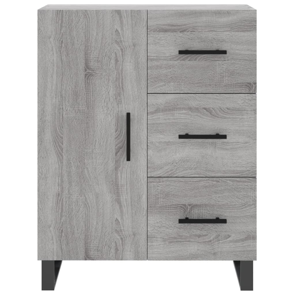 vidaXL Dressoir 69,5x34x90 cm bewerkt hout wit